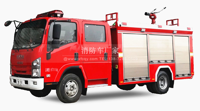 庆铃五十铃5吨水罐消防车图片